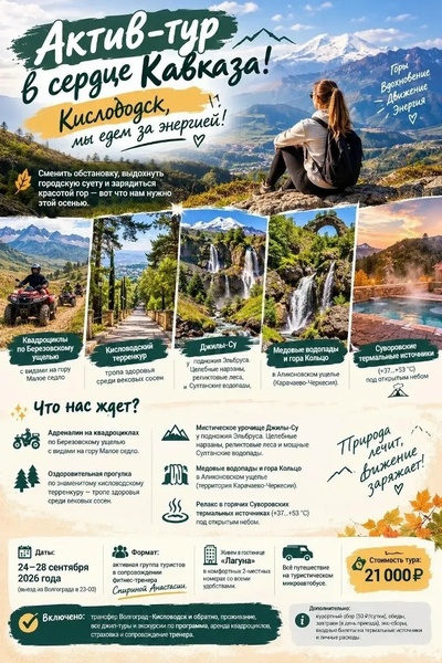 Актив-тур в Кисловодск