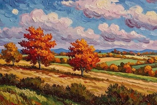 Мастер-класс «Осенний пейзаж»