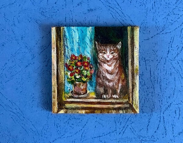 Мастер-класс «Кот на подоконнике»