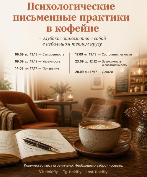 Письменные практики в кофейне